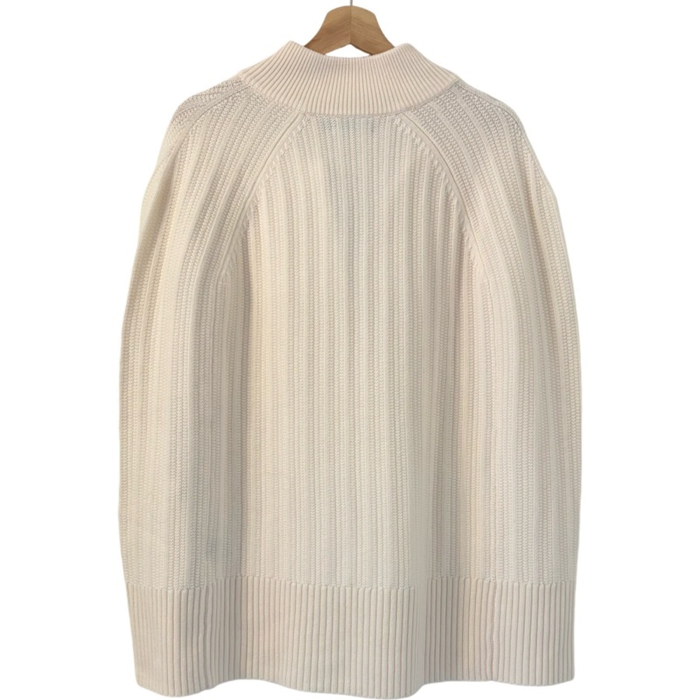MELA PURDIE Puff Rib Snap Cape in Winter White Size XS - Picture 10 of 14